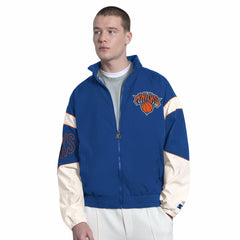 Royal New York Knicks Starter The Gust Full-Zip Hooded Jacket | NBA