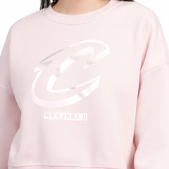 Light Pink Cleveland Cavaliers Starter Women's Pastel Boxy Sweatshirt sale | NBA