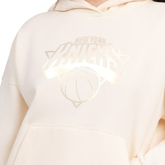 Cream New York Knicks Starter Women's Pastel Relaxed Hoodie | NBA