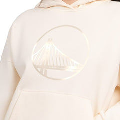 Cream Golden State Warriors Starter Women's Pastel Relaxed Hoodie sale | NBA