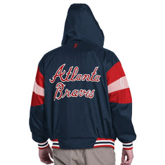 Atlanta Braves Pro Player Legacy Lightweight Full-Zip Hooded Jacket - MLB Jackets
