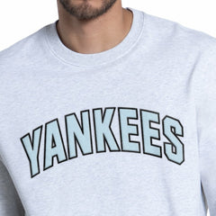 New York Yankees Starter Face of Ice Blue French Terry Sweatshirt - MLB Sweatshirts