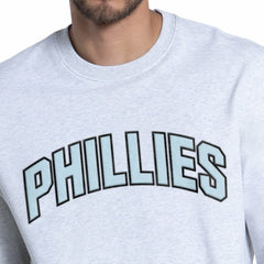 Philadelphia Phillies Starter Face of Ice Blue French Terry Sweatshirt - MLB Sweatshirts