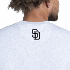 San Diego Padres Starter Face of Ice Blue French Terry Sweatshirt - MLB Sweatshirts