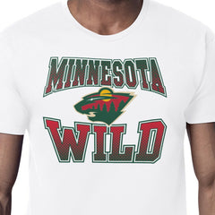 Minnesota Wild Starter Comic Style Team Graphic T-Shirt - NHL T-shirts