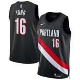 Black Yang Hansen Portland Trail Blazers Unisex Swingman Jersey | NBA