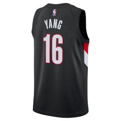 Black Yang Hansen Portland Trail Blazers Unisex Swingman Jersey | NBA
