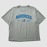 Heather Gray Dallas Mavericks NBA 2000s T-shirt sale | NBA