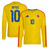 James Rodriguez Colombia National Team 2026 Home Replica Long Sleeve Jersey