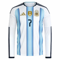 Rodrigo De Paul Argentina National Team 2026 Home Replica Long Sleeve Jersey