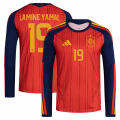 Lamine Yamal Spain National Team 2026 Home Replica Long Sleeve Jersey