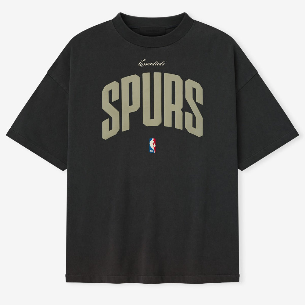 Black San Antonio Spurs Fear of God x NBA Unisex 90's T-Shirt | NBA