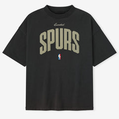Black San Antonio Spurs Fear of God x NBA Unisex 90's T-Shirt | NBA