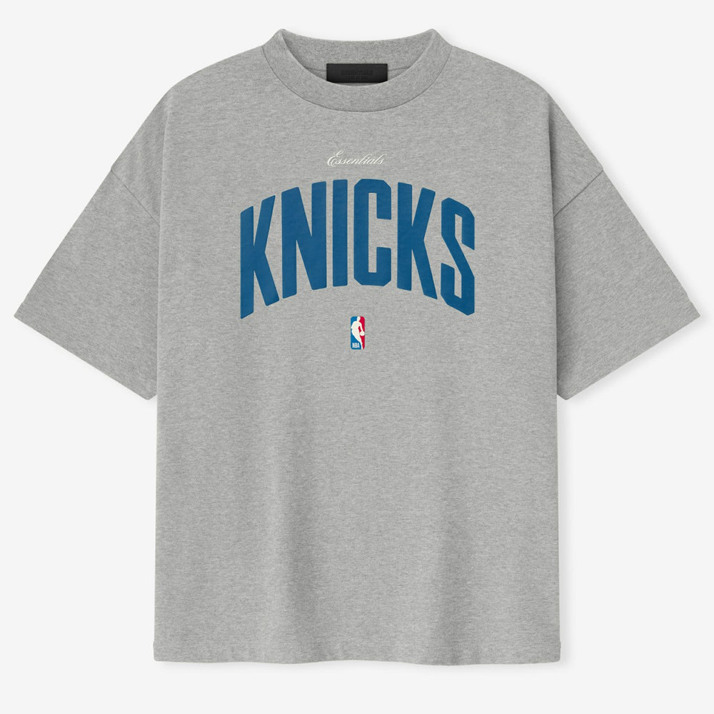Heather Gray New York Knicks Fear of God x NBA Unisex 90's T-Shirt | NBA