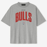 Heather Gray Chicago Bulls Fear of God x NBA Unisex 90's T-Shirt sale | NBA