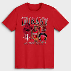 Red Kevin Durant Houston Rockets Player Collage T-Shirt sale | NBA
