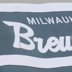 Milwaukee Brewers Mitchell & Ness Cooperstown Collection Thunderstorm Head Coach Hoodie - MLB Hoodies