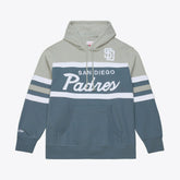 San Diego Padres Mitchell & Ness Cooperstown Collection Thunderstorm Head Coach Hoodie - MLB Hoodies