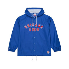 Chicago Cubs Mitchell & Ness Full-Snap Hooded Coaches Jacket - MLB Jackets