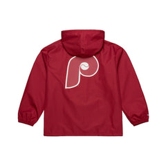 Philadelphia Phillies Mitchell & Ness Full-Snap Hooded Coaches Jacket - MLB Jackets
