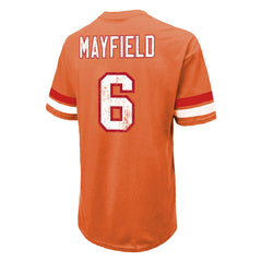Tampa Bay Buccaneers Baker Mayfield Majestic Threads Oversized T-Shirt | NFL Sale