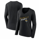 Jacksonville Jaguars Women's Hustle Long Sleeve V-Neck T-Shirt | NFL Discount