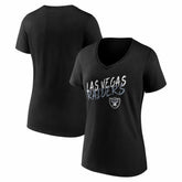 Las Vegas Raiders Women's Hustle V-Neck T-Shirt | NFL Outlet