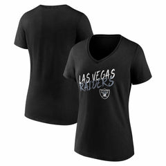 Las Vegas Raiders Women's Hustle V-Neck T-Shirt | NFL Outlet