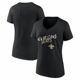 New Orleans Saints Women's Hustle V-Neck T-Shirt | NFL Online