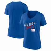 New York Giants Women's Hustle V-Neck T-Shirt | NFL US