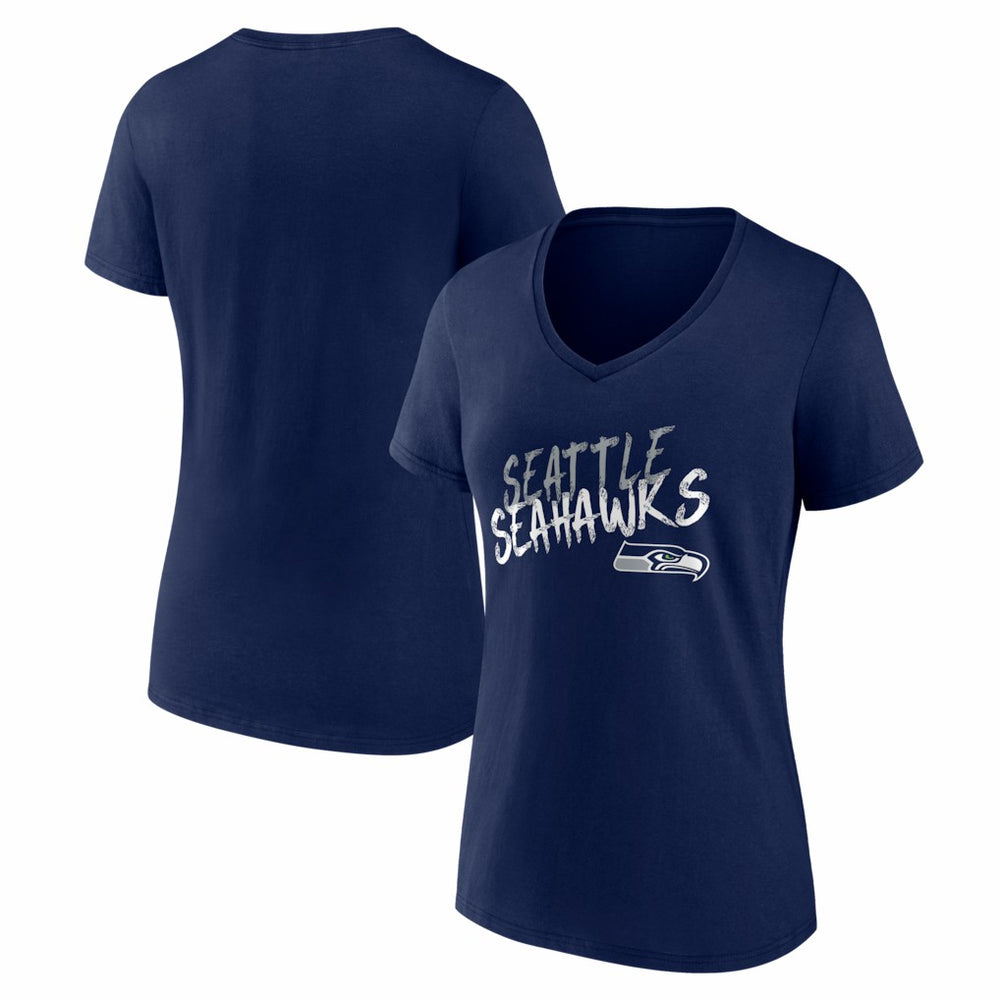 Seattle Seahawks Women's Hustle V-Neck T-Shirt | NFL Discount