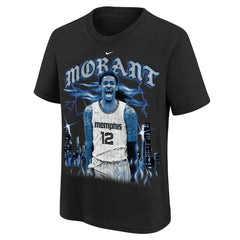 Black Ja Morant Memphis Grizzlies Youth City Edition Player T-Shirt | NBA