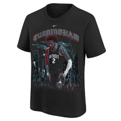 Black Cade Cunningham Detroit Pistons Youth City Edition Player T-Shirt sale | NBA