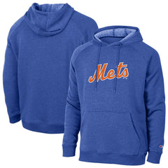 New York Mets Champion Triumph Tri-Blend Raglan Hoodie - MLB Hoodies