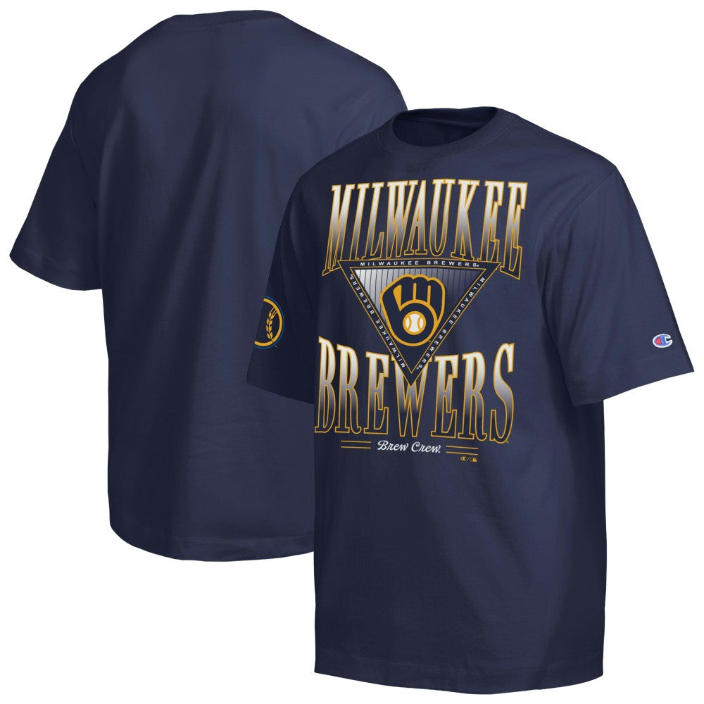 Milwaukee Brewers Champion Traditions Two Locations T-Shirt - MLB T-shirts