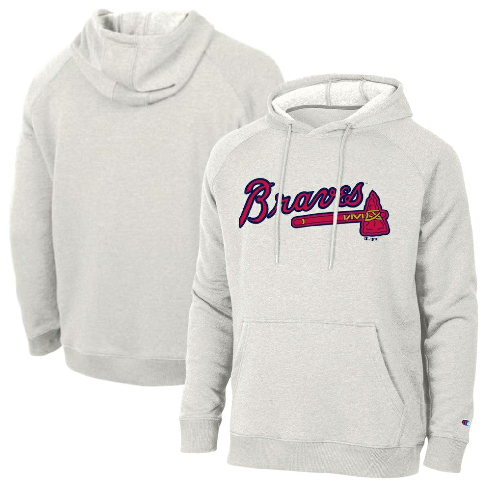 Atlanta Braves Champion Triumph Tri-Blend Raglan Hoodie - MLB Hoodies