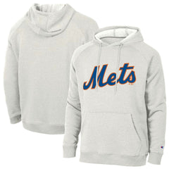 New York Mets Champion Triumph Tri-Blend Raglan Hoodie - MLB Hoodies