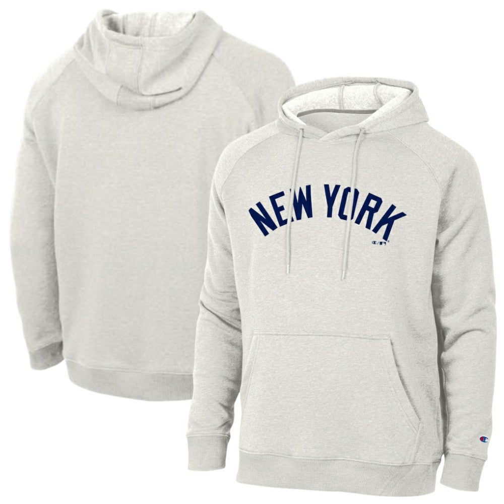 New York Yankees Champion Triumph Tri-Blend Raglan Hoodie - MLB Hoodies