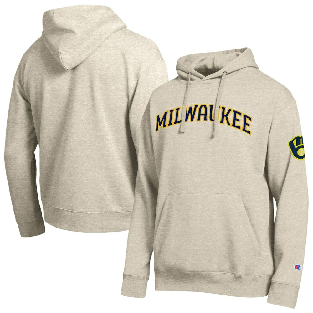 Milwaukee Brewers Champion All Star Chenille Patch Hoodie - MLB Hoodies