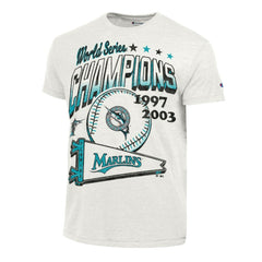 Miami Marlins Champion Winning Tradition Cooperstown Tri-Blend T-Shirt - MLB T-shirts