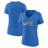 Los Angeles Chargers Women's Hustle V-Neck T-Shirt | NFL Hot