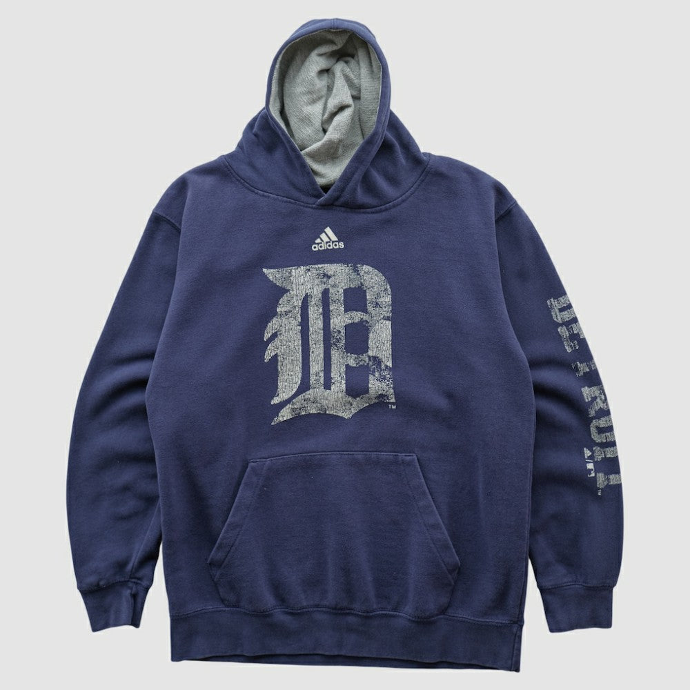 Detroit Tigers Adidas 2010s Hooded Pullover Sweatshirt - MLB Pullover