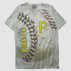 Pittsburgh Pirates Liquid Blue 2000s T-shirt - MLB T-shirts