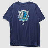 Navy Dallas Mavericks 2000s T-shirt sale | NBA