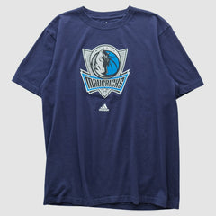 Navy Dallas Mavericks 2000s T-shirt sale | NBA
