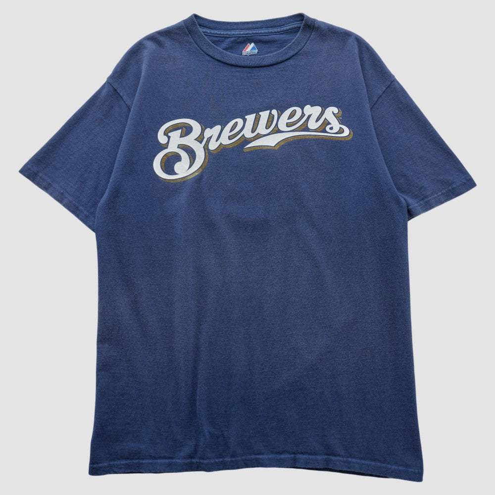 Milwaukee Brewers Majestic 2000s T-shirt - MLB T-shirts