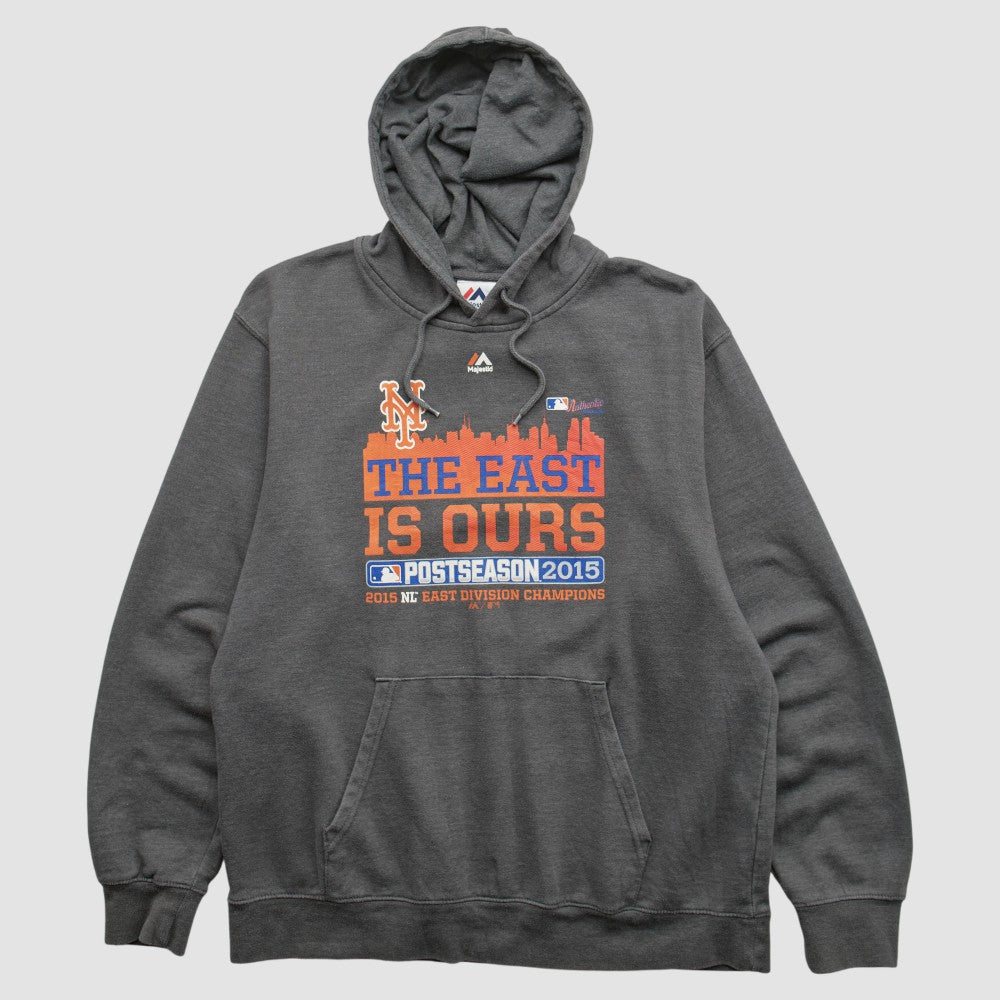 New York Mets Majestic 2015 Hooded Pullover Sweatshirt - MLB Pullover