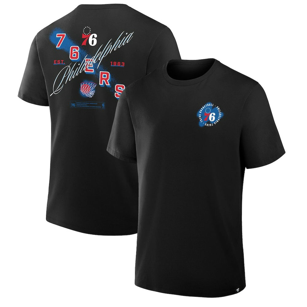 Black Philadelphia 76ers SOS T-Shirt | NBA