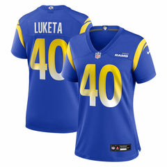 Los Angeles Rams Jesse Luketa Women's Team Game Jersey | NFL US