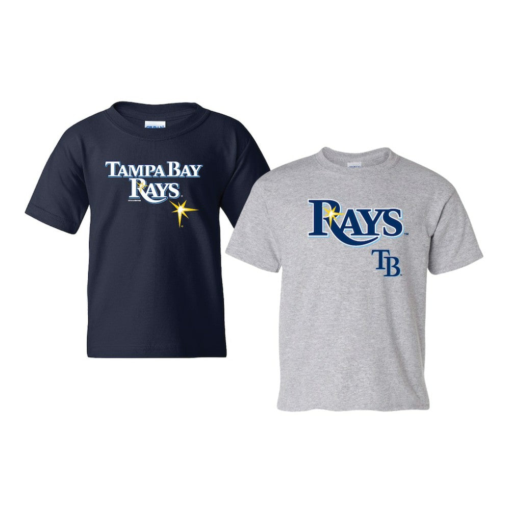 Tampa Bay Rays Soft as a Grape Youth 2-Pack Logo T-Shirt Set - MLB T-shirts